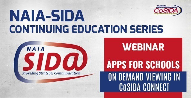On Demand NAIA-SIDA Webinar: Apps For Schools